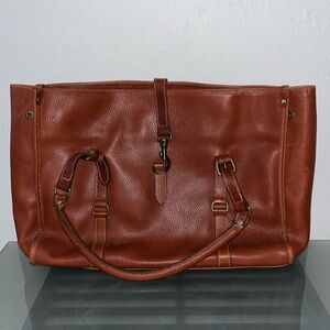 Levenger leather made in England tote bag